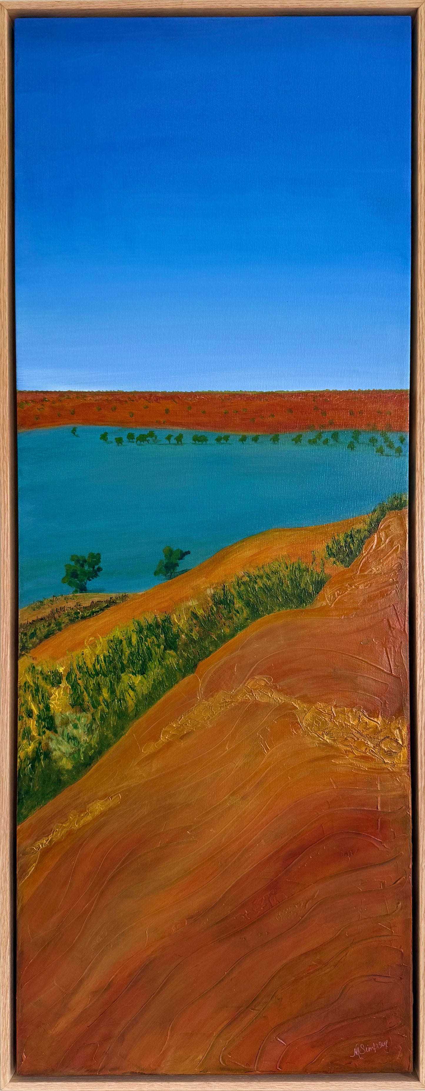 Flooded Simpson Desert Vertical