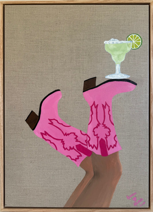 Kinky Pink Boots and a Margarita